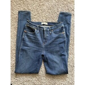 Madewell Jeans Womens‎ Size 25T Tall 10" High Rise Skinny Light Wash